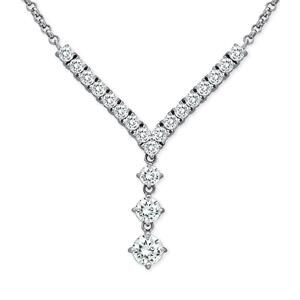Macy's Cubic Zirconia 18" Y-Necklace in Sterling Silver